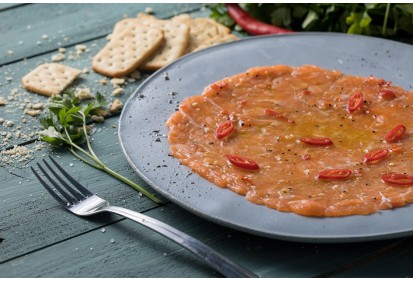 Carpaccio de  saumon